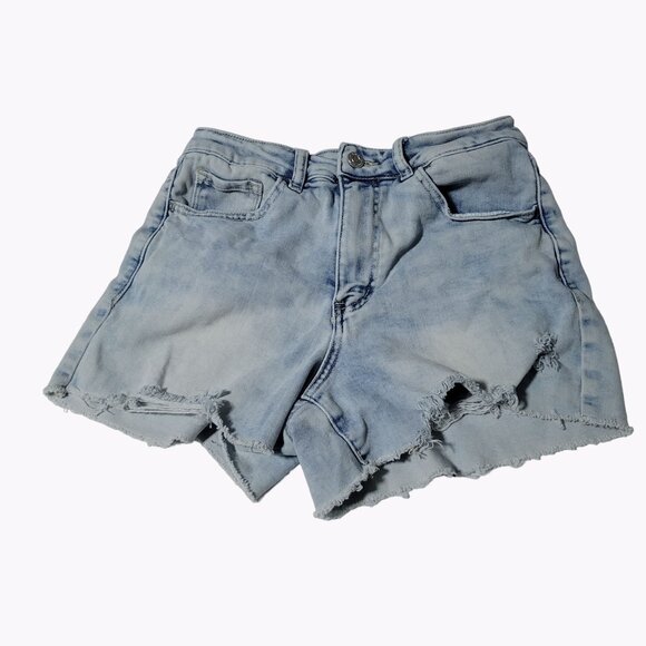 Altar'd State Pants - Altard State Jean Shorts Womens Size Small Mid Rise Light Wash Distressed Denim